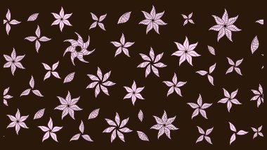 Kabile sanatı boho baskısı, klasik çiçek arkaplanı. Arkaplan dokusu, duvar kağıdı, kahverengi renkli çiçek teması. Soyut etnik raster çizim kalıbı.