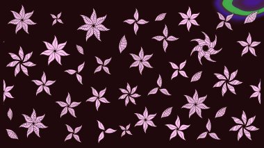 Raster illüstrasyonu. Küçük çiçekteki sevimli çiçek deseni. Güzel kumaş deseni. Güzel karalamalı çiçek deseni çiz..