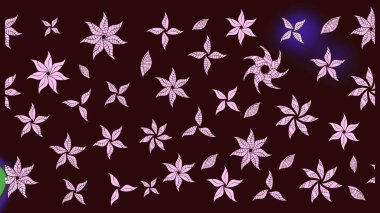 Raster illüstrasyonu. Miles Fleur, süslü püslü bir süs. Kumaş, tekstil, duvar kağıdı baskısı için. Eski usul. Eskiz geçmişi. Tomurcukları papatya çiçekleri olan sevimli bir çiçek deseni..