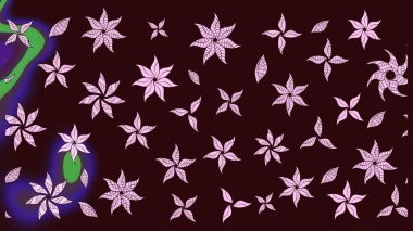 Modern, kahverengi raster arka plan duvar kâğıdı illüstrasyonu, klasik çizgili, desenli desenli çiçekler, çiçekli süsler. Çiçekli el çizimi çizimi deseni.