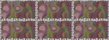 Çocuk stili. Renkli Bahar Temalı Kusursuz Arkaplan. Düz Çiçek Elementleri Tasarımı. Çiçekli pürüzsüz raster arka plan.