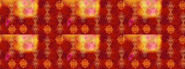 Kırmızı, turuncu ve sarı renkler üzerine çiçek desenli çizimler, el yapımı papatyalar, papatyalar. Tekrarlayan çiçek arkaplanı, zarif kırmızı, turuncu ve sarı çiçek duvar kağıdı.