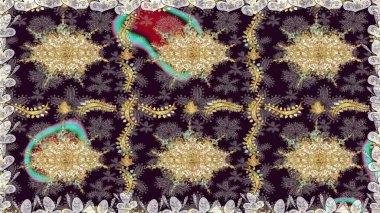 Kahverengi renkli ve altın elementli desen. Küçük bir alan derinliği. Lüks mobilyalar. Patina. Klasik mobilya tarzı. Altın kaplamalı kahverengi zemin. Kusursuz ahşap oyma. Oyma.