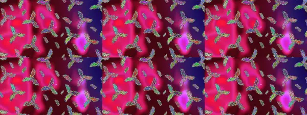 Yüzey için tekrarlanan doku, ambalaj kağıdı, mor, kahverengi ve kahverengi renkler. Raster illüstrasyonu. Kış kar tanesi, raster arka plan. Renkli arka planda izole edilmiş güzel kar taneleri.