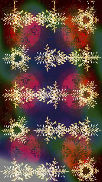 Kış kartı Mutlu Noeller, Yeni Yıl ve Mutlu Tatil Raster çizimleri. Kahverengi, gri ve yeşil kar taneli Noel kartı kahverengi, gri ve yeşil renklerde. Kar taneleri arkaplanı.