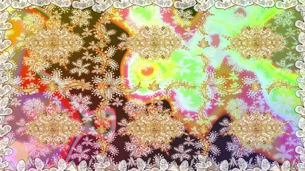 Raster altın desen. Doğulu stil, altın elementlerle altın rengi nötr renkte arabesk yapar. Kusursuz kıvırcık saçlar..