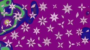 Raster stili kumaş deseni. Çiçekler suluboya çizim deseni.