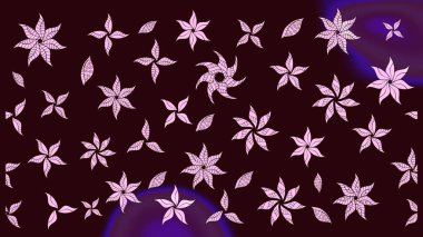 Raster Hip kumaş deseni. Eskiz Vintage Çiçek Deseni.