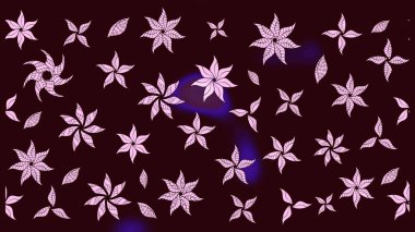 Raster illüstrasyonu. Kahverengi renkte zarif çiçekli suluboya. Renkli Bahar Teması eskiz kalıbı. Düz Çiçek Elementleri Tasarımı.