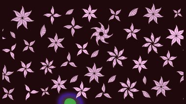 Düz Çiçek Elementleri Tasarımı. Kahverengi renkli çiçekler. Renkli Bahar Teması eskiz kalıbı. Çiçek desenli eskiz, yaz çiçekleri..