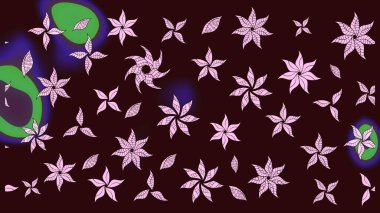 Küçük bir çiçekte eskiz deseni. Raster illüstrasyonu. Hoş bir çiçek geçmişi var. Güzel kumaş deseni.