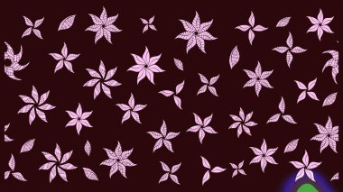 Renkli Bahar Teması eskiz kalıbı. Raster illüstrasyonundaki çiçek desenli çizim. Düz Çiçek Elementleri Tasarımı. Güzel kumaş deseni.