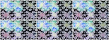 Raster illüstrasyonu. Tarafsız ve siyah renklerde. Kusursuz dekoratif arka plan, çiçek mandala. Çiçek..