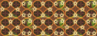 Raster resim. Kar tanesi renkli desen. Snowflakes desen. Raster kar taneleri arka plan. Renk arka plan üzerinde izole soyut kar taneleri ile düz tasarım.