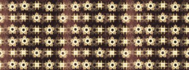 Karalama çiçekleri kusursuz desen. Sanat, çiçeklere ilham verir ve arka plan bırakır. Kahverengi el çizimi. Raster deseni.