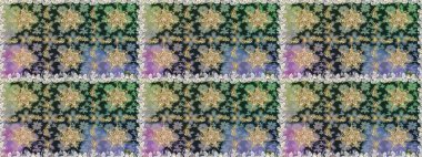 Gri renklerdeki altın element. Barok tarzında altın çiçekli süs. Altın çiçekli, pürüzsüz desen. Damask arkaplanı.