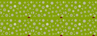 Raster suluboya çiçek deseni, narin çiçekler, yeşil çiçekler, tebrik kartı şablonu. Güzel kumaş deseni.