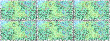 Renkli kelebeklerin kusursuz arka planı. Giysi tasarımı için mavi arka planda dekor. Raster illüstrasyonu.