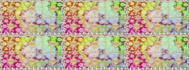 Altın elementlerle nötr renklerde altın desen. Raster geleneksel oryantasyon süsü. Kusursuz klasik altın desen.