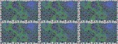 Soyut renkli güzel kelebek. Kusursuz bir geçmişi var. Mavi renkte bir resim. Raster illüstrasyonu.