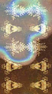 Raster illüstrasyonu. Kar taneleri ve raster arkaplanlı Noel karalaması deseni.