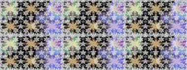 Raster altın desen. Altın elementli gri renkler. Kusursuz altın desenli bukleler. Doğu tarzı arabesk. Raster illüstrasyonu.