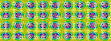 Güzel süs eşyası. Sarı, yeşil ve mavi renkli kar tanesi süsü. Kar taneleri izole edildi. Kar tanesi süsü Raster illüstrasyonu.