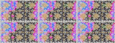 Barok tarzında kusursuz bir doğulu süsü. Raster geleneksel altın pürüzsüz desen gri renklerde.