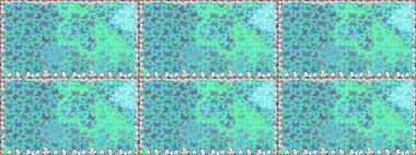 Kumaş, Tekstil, Baskı ve Davetiye için arka plan. Mavi arka planda kelebek deseni var. Raster illüstrasyonu.