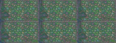 Mavi renkte bir resim. Soyut renkli güzel kelebek. Kusursuz bir geçmişi var. Raster illüstrasyonu.