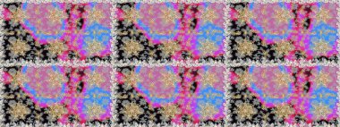 Damask arkaplanı tekerrür ediyor. Barok tarzında altın çiçek süsü. Gri renklerdeki altın element. Antika altın tekrarlanabilir duvar kağıdı.