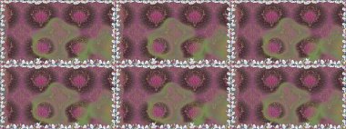 Kahverengi renkli çiçekler. Elle boyanmış suluboya, kusursuz çiçekler ve bitkiler..