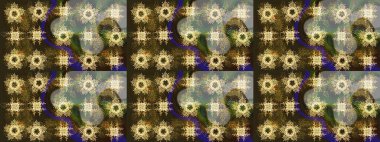 Kahverengi, gri ve bej kar taneleri. Kar tanelerinin soyut arkaplanlı Noel arkaplanı. Noel için tatil tasarımı, yeni yıl moda baskıları. Raster illüstrasyonu. Güzel tasarım..