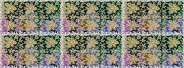 Gri renklerde, altın elementli, pürüzsüz bir desen. Şam tasarım için kusursuz desen.