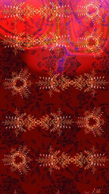 Renkli elementlerle Raster ilginç desen.