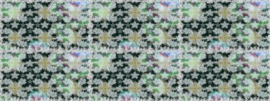 Kusursuz çiçek deseni duvar kâğıdı olarak kullanılabilir. Gri renkli çiçekler. Raster illüstrasyonu.