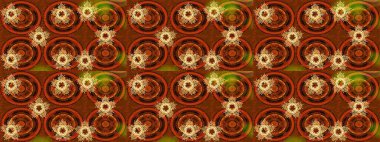 Raster illüstrasyonu. Kahverengi, turuncu ve kırmızı renkli kar taneleri. Raster Noel soyut renkli arkaplan ve tatlı kar tanesi.