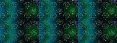 Sorunsuz çiçek deseni kaydırma kağıt, davet, el ilanı, afiş veya Web sitesi Web sitesi arka plan duvar kağıdı için kullanılabilir. Elle çizilmiş Raster resim. Parlak unsurları.