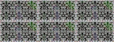 Sınır Kızılderili çiçekli paisley patten. Etnik Mandala havlusu. Kusursuz süs izi. Tebrik kartı geçmişi, boyama kitabı, arkaplan ve tekstil için kullanılabilir. Raster Henna tarzı.