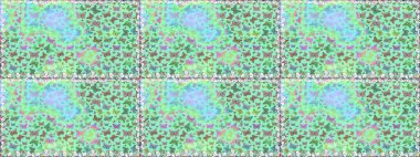 Kusursuz bir geçmişi var. Soyut renkli güzel kelebek. Mavi renkte bir resim. Raster illüstrasyonu.