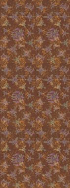 Çiçekli bahar çiçekleri. Robot resim. Moda baskıları için zarif bir şablon. Motley illüstrasyonu. Küçük renkli çiçekler. Küçük çiçekte şirin desenler.