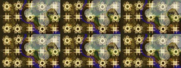 Kahverengi, gri ve bej kar taneleri. Kar tanelerinin soyut arkaplanlı Noel arkaplanı. Noel için tatil tasarımı, yeni yıl moda baskıları. Raster illüstrasyonu. Güzel tasarım..