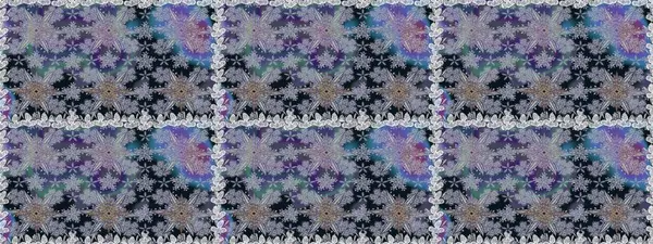 Gri renklerde. Kusursuz dekoratif arka plan, çiçek mandala. Çiçek. Raster illüstrasyonu.