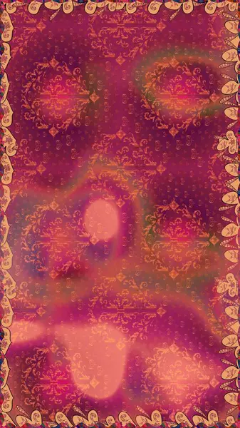 Raster illüstrasyonu. Pembe renkli Asya tekstili. Kusursuz çiçek deseni.