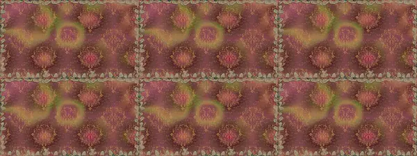 Raster deseni. Çiçek kolajı. Çiçek arkaplan. Doğa. - Kahverengi çiçekler. Küçük çiçekte güzel bir desen var. Çiçek bileşimi.