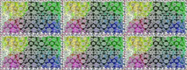 Renkli Bahar Temalı Kusursuz Arkaplan. Sevimli çiçek raster deseni. Gri renkli çiçekler. Düz Çiçek Elementleri Tasarımı.