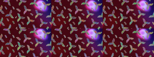 Kar tanesi süsü Raster illüstrasyonu. Kar taneleri izole edildi. Kahverengi, mor ve mor renkli kar tanesi süsü. Güzel süs eşyası..