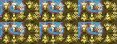 Raster illüstrasyonu. Kar taneleri arka planda. Renkli arka planda izole edilmiş kar tanelerinin düz tasarımı. Kar taneleri deseni. Kar tanesi süslemeli desen.