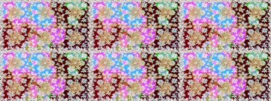 Tarafsız renklerde, altın elementlerle klasik, pürüzsüz desen. Raster illüstrasyonu.