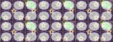 Tekstil ve kapak tasarımı için mükemmel. Renkli mor, nötr ve gri pürüzsüz desen. Doodle tarzı. Mor, nötr ve gri renkte çiçekler. El çizimi pürüzsüz sonbahar çiçekleri deseni.